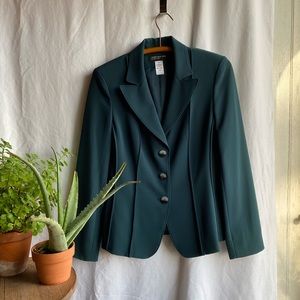 jones new york blazer- evergreen- great statement